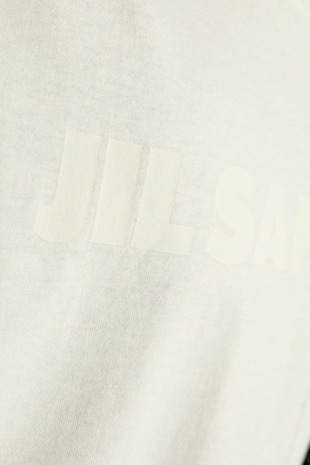 JIL SANDER cream T-shirt with logo 5