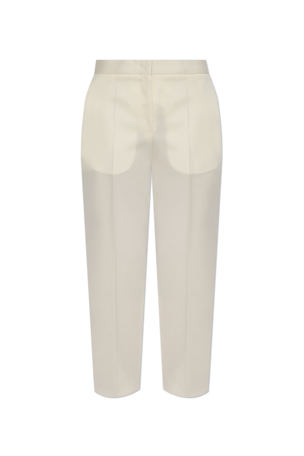 JIL SANDER YELLOW Wool Trousers 1