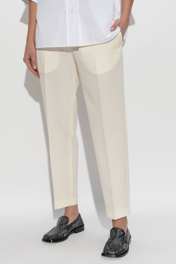 JIL SANDER YELLOW Wool Trousers 3