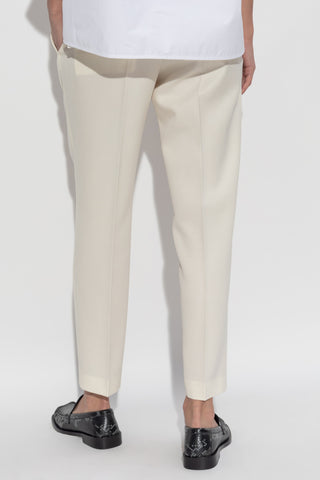 JIL SANDER YELLOW Wool Trousers 4