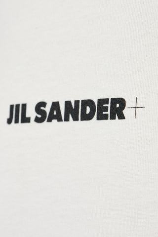 JIL SANDER+ WHITE T-shirt with logo 5