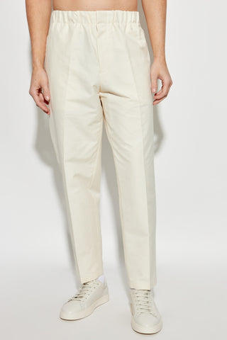 JIL SANDER cream Creased trousers 3