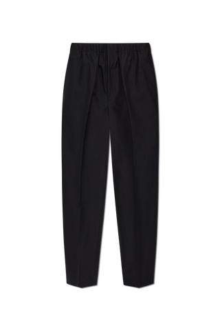 JIL SANDER BLACK Creased trousers 1
