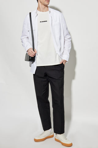 JIL SANDER BLACK Creased trousers 2