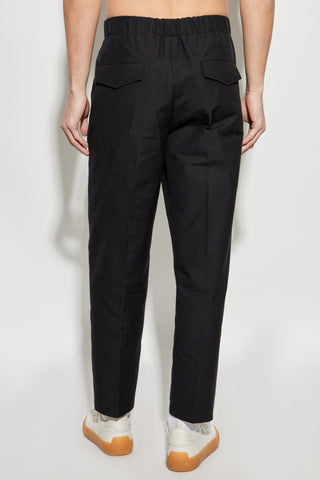 JIL SANDER BLACK Creased trousers 4
