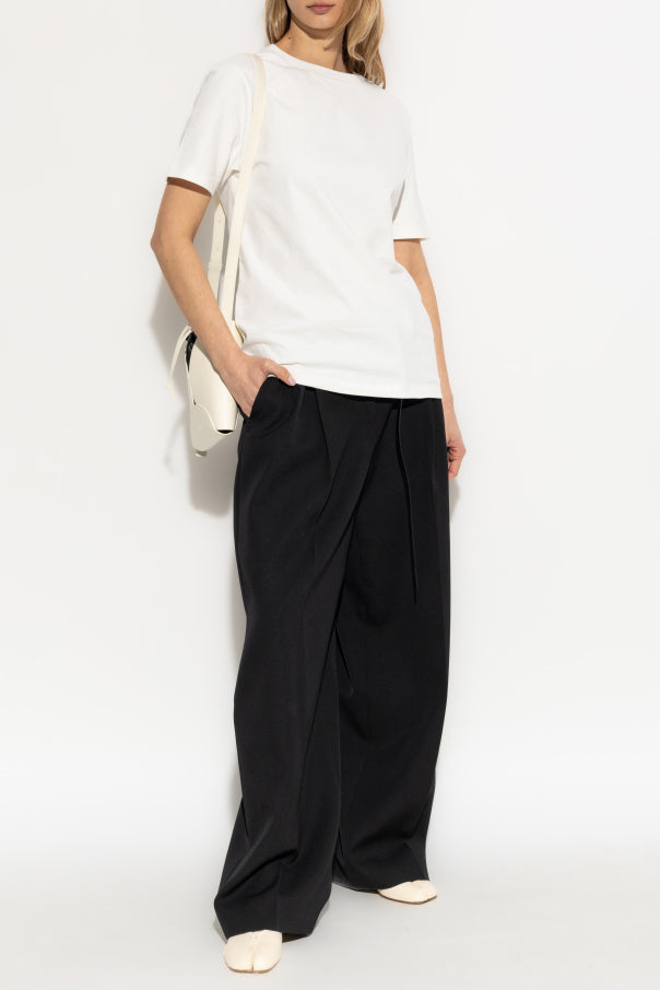 JIL SANDER+ WHITE T-shirt with logo patch 2