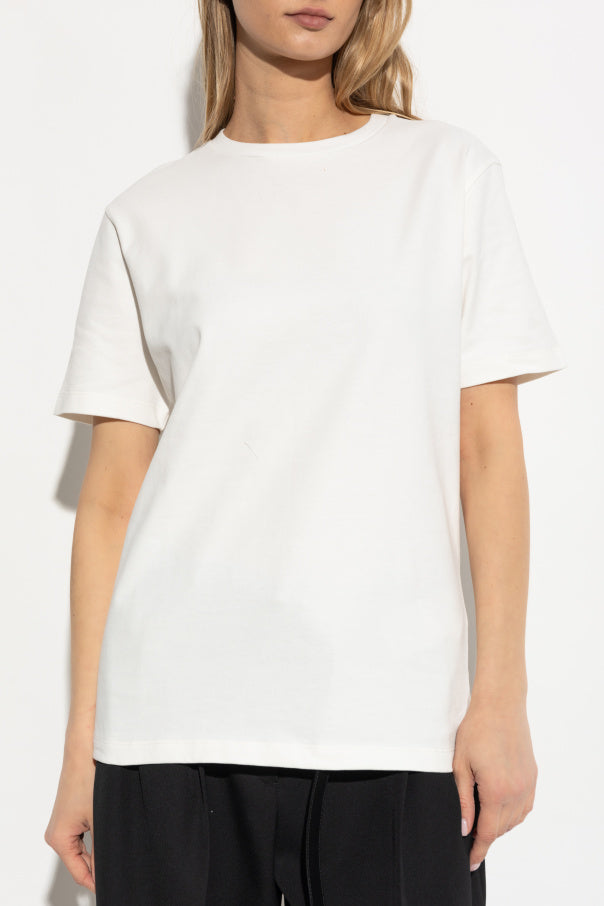 JIL SANDER+ WHITE T-shirt with logo patch 3
