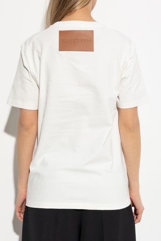 JIL SANDER+ WHITE T-shirt with logo patch 4