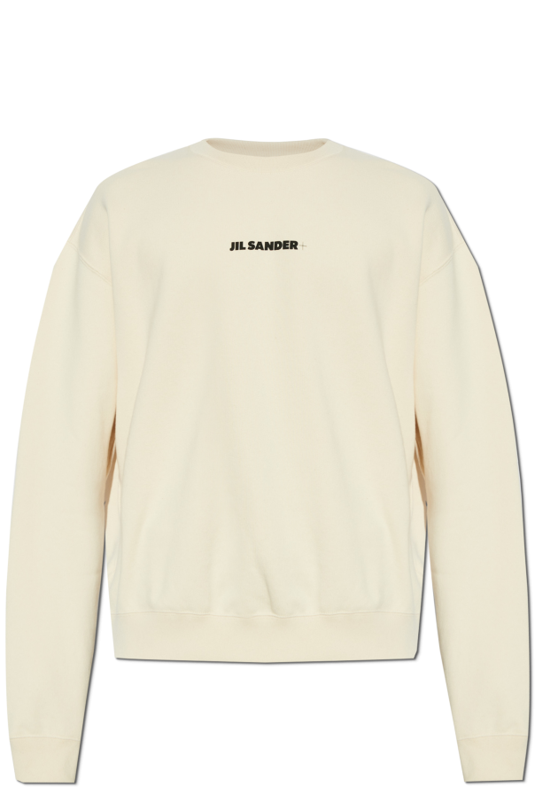 JIL SANDER+ cream Sweatshirt with logo 1