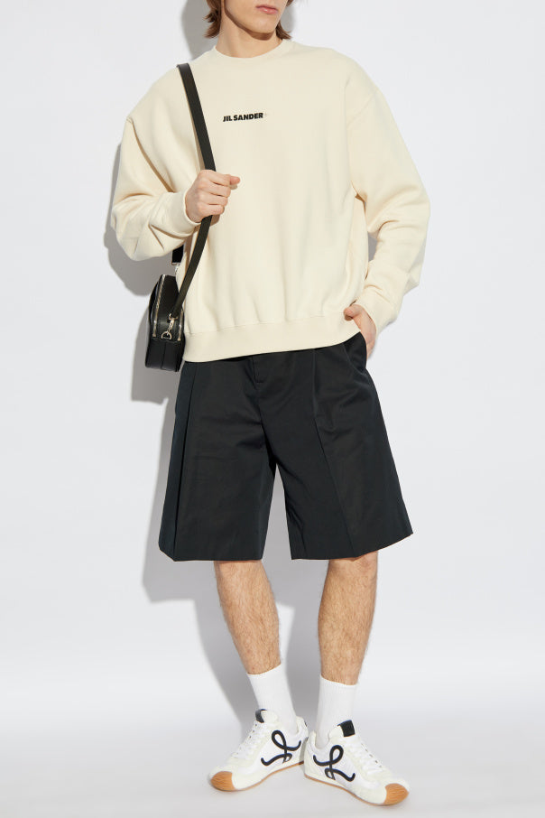 JIL SANDER+ cream Sweatshirt with logo 2