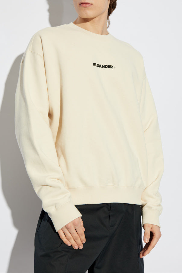 JIL SANDER+ cream Sweatshirt with logo 3