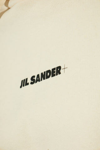 JIL SANDER+ cream Hoodie 5
