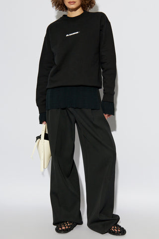 JIL SANDER+ BLACK Sweatshirt with printed logo 2
