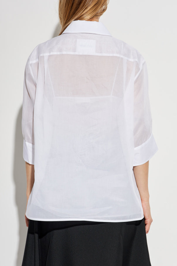 JIL SANDER WHITE Short sleeve shirt 4