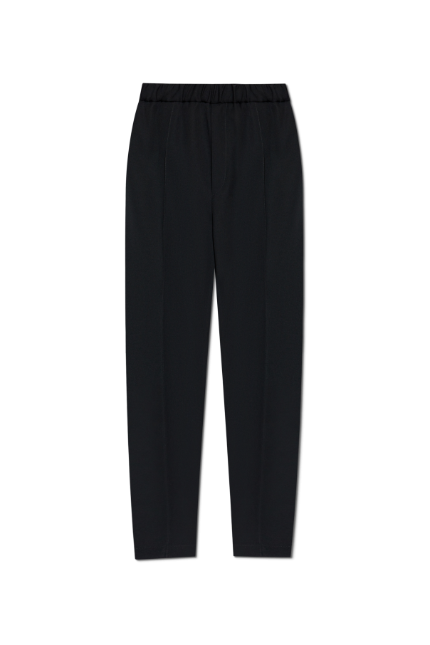 JIL SANDER BLACK Wool trousers 1