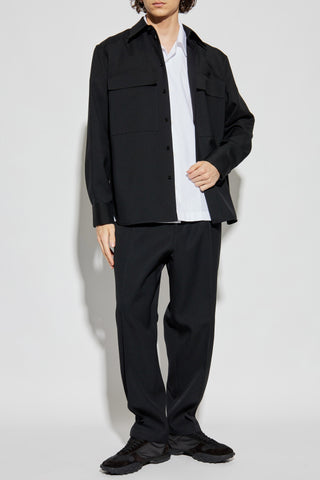 JIL SANDER BLACK Wool trousers 2