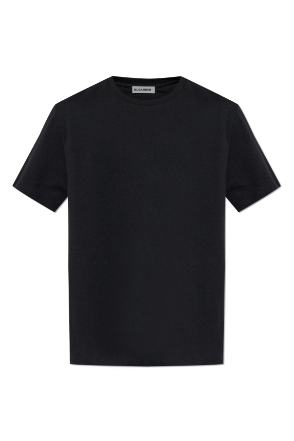 JIL SANDER+ BLACK T-shirt with logo 1