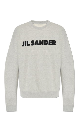 JIL SANDER GREY Sweatshirt with logo 1