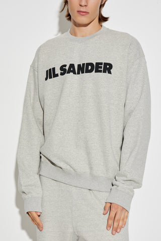 JIL SANDER GREY Sweatshirt with logo 3