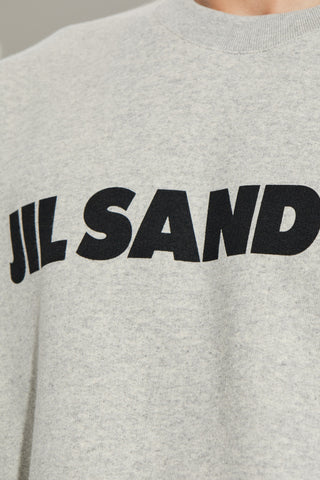 JIL SANDER GREY Sweatshirt with logo 5