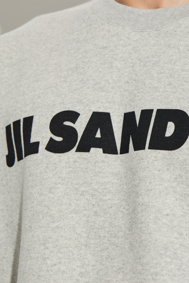 JIL SANDER GREY Sweatshirt with logo 5