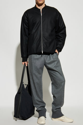 JIL SANDER GREY Wool trousers 2