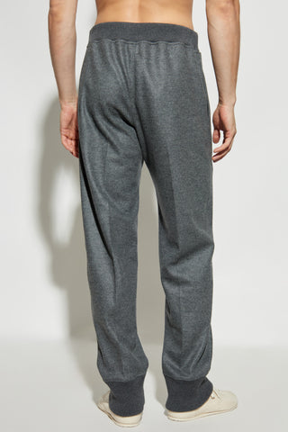 JIL SANDER GREY Wool trousers 4