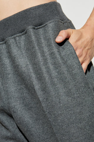 JIL SANDER GREY Wool trousers 5