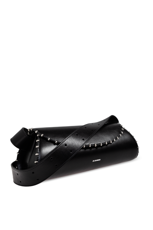 JIL SANDER BLACK Shoulder bag `Cannolo Small` 4