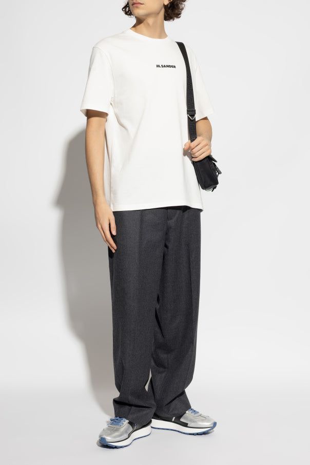 JIL SANDER WHITE T-shirt with logo 2