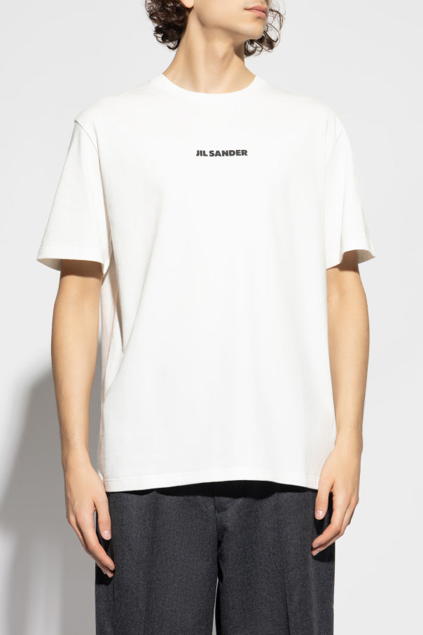 JIL SANDER WHITE T-shirt with logo 3