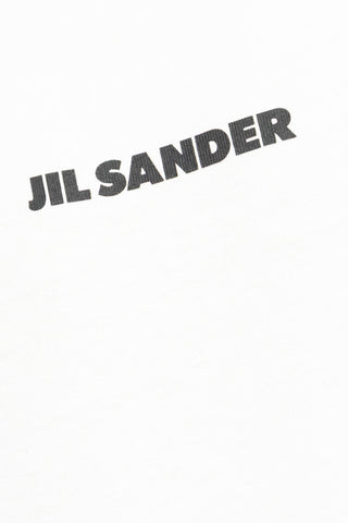 JIL SANDER WHITE T-shirt with logo 5