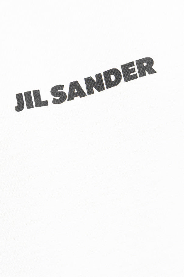 JIL SANDER WHITE T-shirt with logo 5