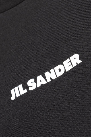 JIL SANDER BLACK T-shirt with logo 5