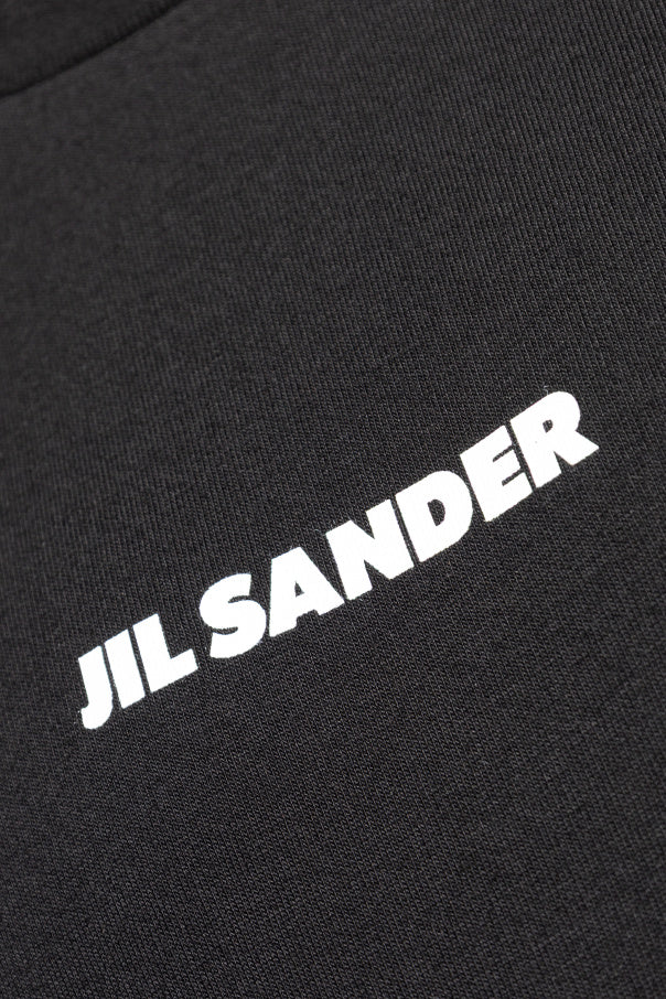 JIL SANDER BLACK T-shirt with logo 5