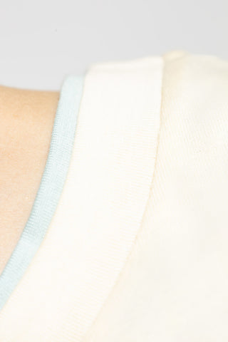 JIL SANDER cream Double-layer t-shirt 5