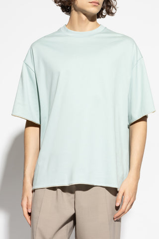 JIL SANDER cream Double-layer t-shirt 6