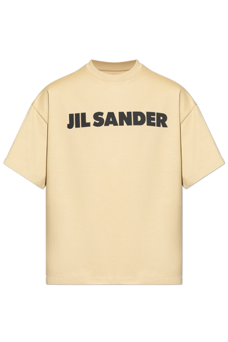 JIL SANDER beige T-shirt with logo 1