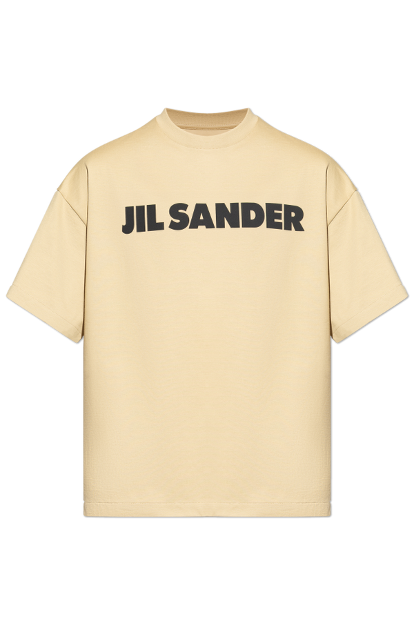 JIL SANDER beige T-shirt with logo 1