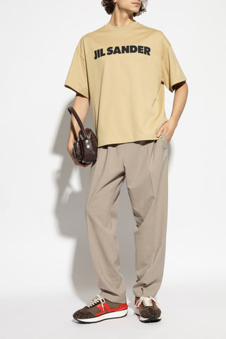 JIL SANDER beige T-shirt with logo 2