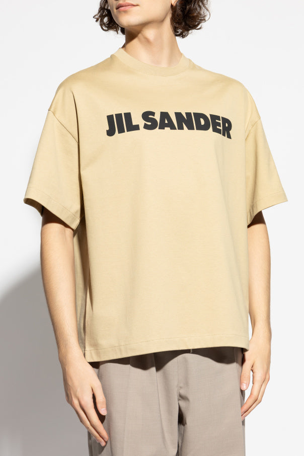 JIL SANDER beige T-shirt with logo 3