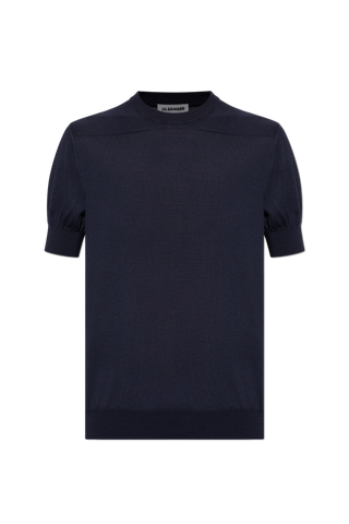 JIL SANDER NAVY BLUE Wool T-shirt 1