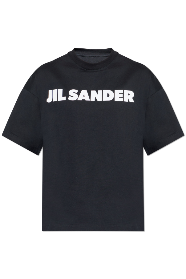 JIL SANDER BLACK T-shirt with logo 1