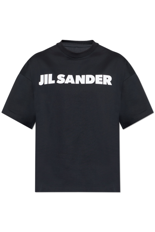 JIL SANDER BLACK T-shirt with logo 1