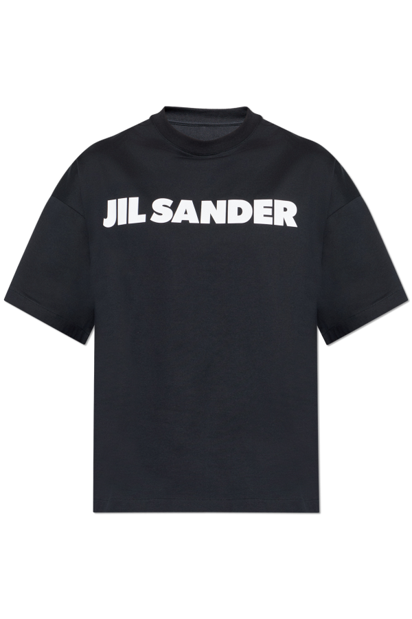 JIL SANDER BLACK T-shirt with logo 1