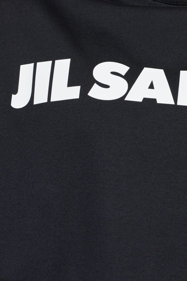 JIL SANDER BLACK T-shirt with logo 5