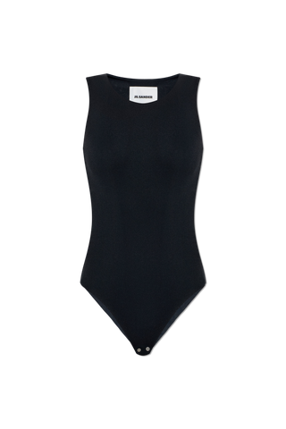 JIL SANDER BLACK Sleeveless bodysuit 1