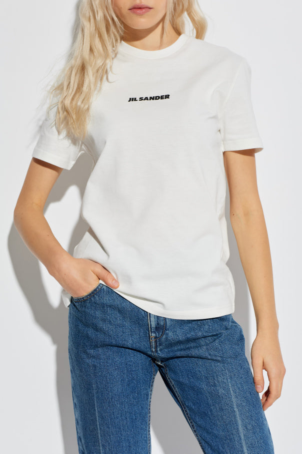 JIL SANDER WHITE T-shirt with logo 3