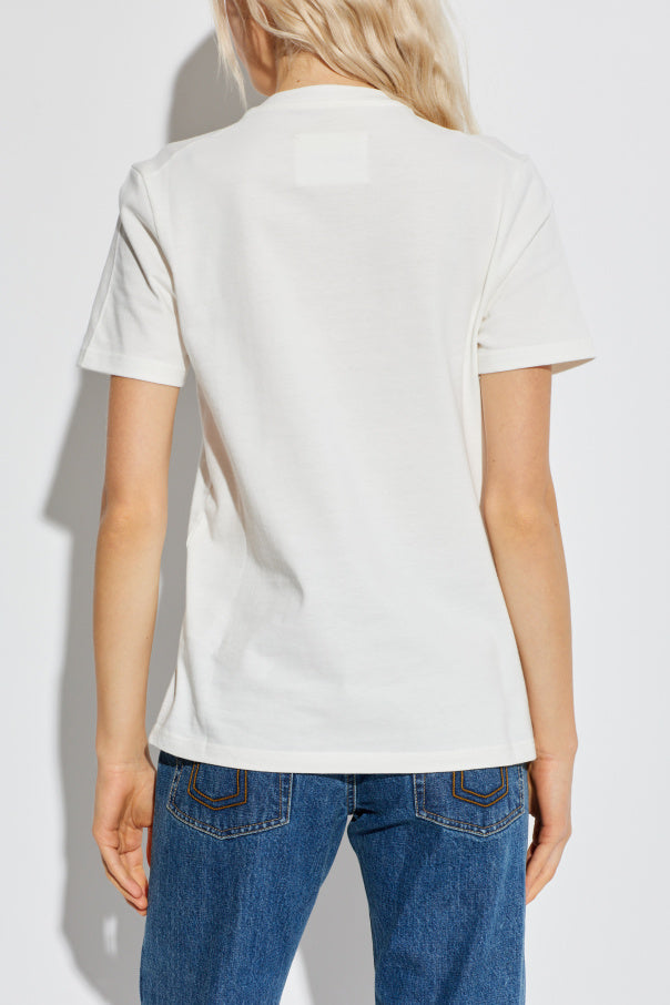 JIL SANDER WHITE T-shirt with logo 4