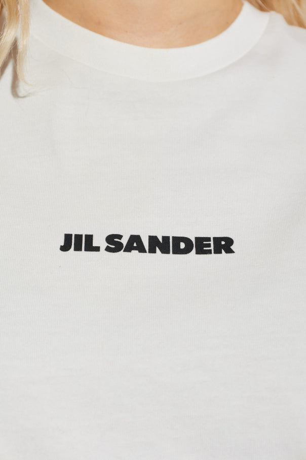 JIL SANDER WHITE T-shirt with logo 5